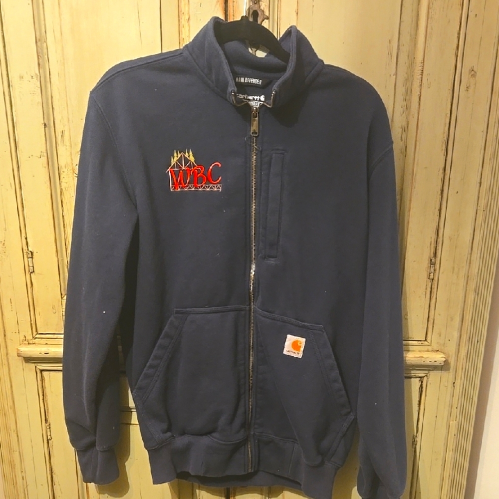 Carhartt Navy Blue Hoodie with WBC Embroidery